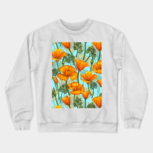 California poppies 4 Crewneck Sweatshirt